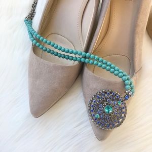 NWOT Teal Statement Necklace